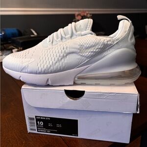 Nike Air Max 270 White Men's Shoes Size 10